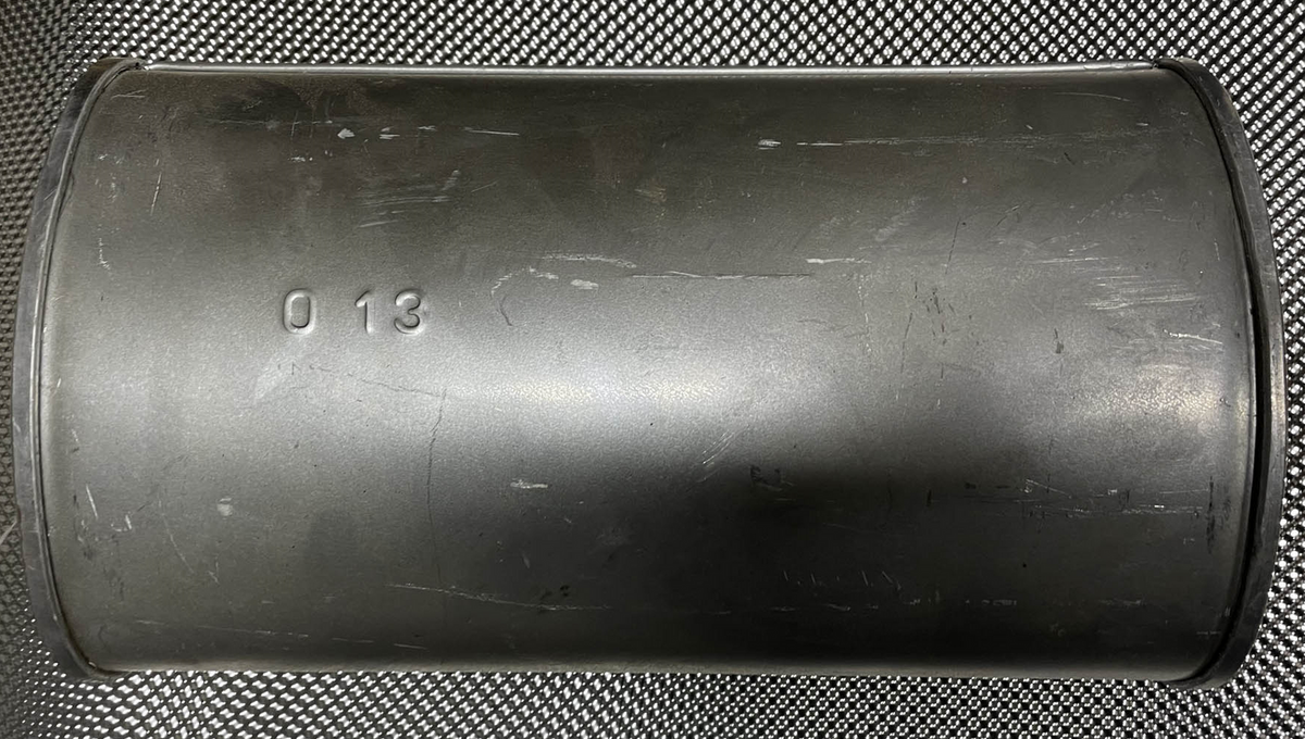 Ljuddämpare för insvetsning 2-till-1 aluminiserat stål med prägling EDEX
