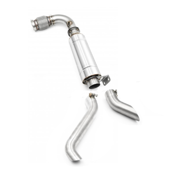 Downpipe Can Am Maverick X3 med ljuddämpare och ändrör
