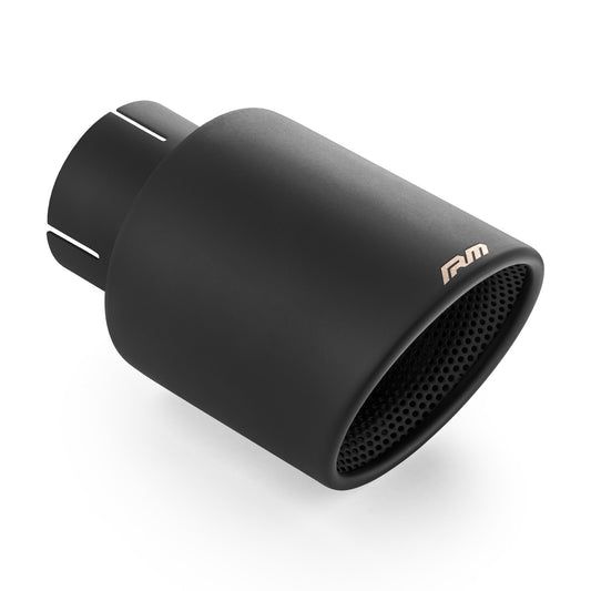 Ändrör snedskuret rostfritt med perforerad diffusor och svart beläggning PROM.KSZC89DP