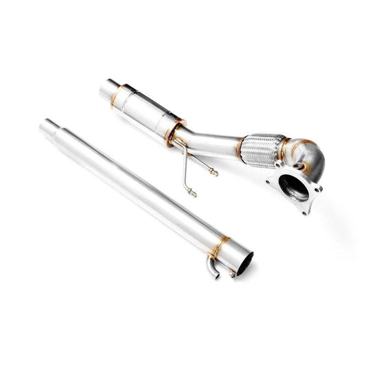 Downpipe Audi 2.0 TFSI/2.0 TSI – A3/8P/TT/8J/B7/MK2/S3 + ljuddämpare