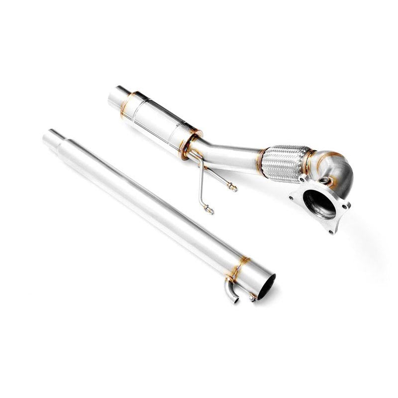 Downpipe Audi 2.0 TFSI/2.0 TSI – A3/8P/TT/8J/B7/MK2/S3 + ljuddämpare