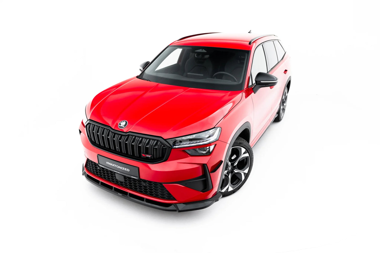 Maxton Design front splitter for Skoda Kodiaq Mk2 RS, gloss black