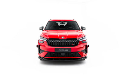 Maxton Design frontsplitter – Skoda Kodiaq RS Mk2, blank svart